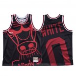 Camiseta Chicago Bulls Coby White #0 Mitchell & Ness Big Face Negro