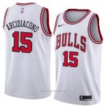 Camiseta Chicago Bulls Ryan Arcidiacono #15 Association 2018 Blanco