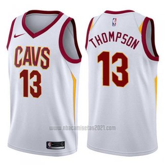 Camiseta Cleveland Cavaliers Tristan Thompson #13 Swingman Association 2017-18 Blanco