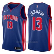 Camiseta Detroit Pistons Brice Johnson #13 Icon 2017-18 Azul