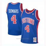 Camiseta Detroit Pistons Joe Dumars #4 Mitchell & Ness 1988-89 Azul