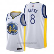 Camiseta Golden State Warriors Alec Burks #8 Association Blanco