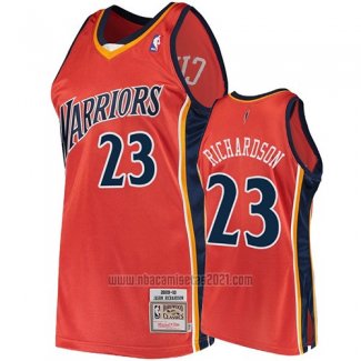 Camiseta Golden State Warriors Jason Richardson #23 2009-10 Hardwood Classics Naranja