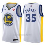 Camiseta Golden State Warriors Kevin Durant #35 2017-18 Blanco