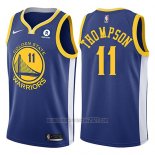 Camiseta Golden State Warriors Klay Thompson #11 2017-18 Azul