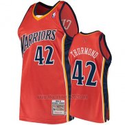 Camiseta Golden State Warriors Nathaniel Thurmond #42 2009-10 Hardwood Classics Naranja