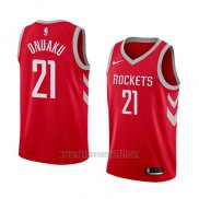 Camiseta Houston Rockets Chinanu Onuaku #21 Icon 2018 Rojo