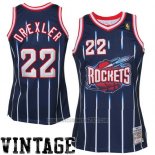 Camiseta Houston Rockets Clyde Drexler #22 Retro Azul