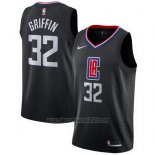 Camiseta Los Angeles Clippers Blake Griffin #32 Statement 2017-18 Negro