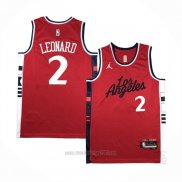 Camiseta Los Angeles Clippers Kawhi Leonard #2 Statement 2024-25 Rojo