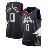 Camiseta Los Angeles Clippers Russell Westbrook #0 Statement 2022-23 Negro