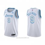 Camiseta Los Angeles Lakers Kent Bazemore #9 Ciudad 2021-22 Blanco
