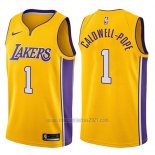 Camiseta Los Angeles Lakers Kentavious Caldwell-Pope #1 Swingman Icon 2017-18 Oro