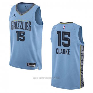 Camiseta Memphis Grizzlies Brandon Clarke #15 Statement 2022-23 Azul
