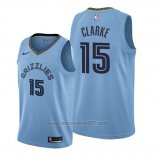 Camiseta Memphis Grizzlies Brandon Clarke #15 Statement Azul