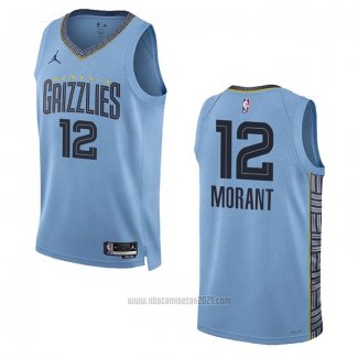 Camiseta Memphis Grizzlies Ja Morant #12 Statement 2022-23 Azul