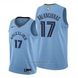 Camiseta Memphis Grizzlies Jonas Valanciunas #17 Statement Azul