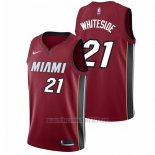 Camiseta Miami Heat Hassan Whiteside #21 2017-18 Rojo