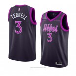Camiseta Minnesota Timberwolves Jared Terrell #3 Ciudad 2018-19 Violeta