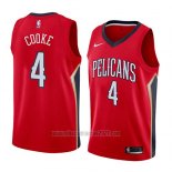 Camiseta New Orleans Pelicans Charles Cooke #4 Statement 2018 Rojo