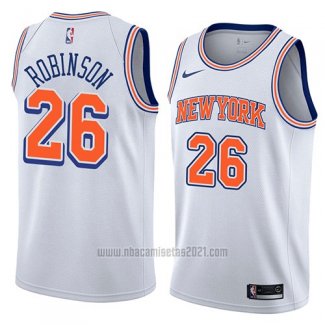 Camiseta New York Knicks Mitchell Robinson #26 Statement 2018 Blanco