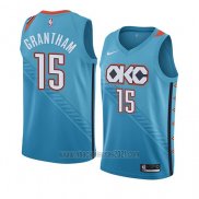 Camiseta Oklahoma City Thunder Donte Grantham #15 Ciudad 2018-19 Azul