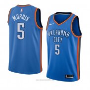 Camiseta Oklahoma City Thunder Markieff Morris #5 Icon 2018 Azul