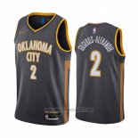 Camiseta Oklahoma City Thunder Shai Gilgeous-Alexander #2 Ciudad Negro