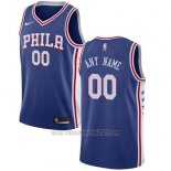 Camiseta Philadelphia 76ers Personalizada 17-18 Azul