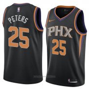 Camiseta Phoenix Suns Alec Peters #25 Statement 2018 Negro