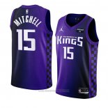 Camiseta Sacramento Kings Davion Mitchell #15 Statement 2023-24 Violeta
