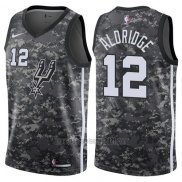 Camiseta San Antonio Spurs LaMarcus Aldridge #12 Ciudad 2017-18 Gris
