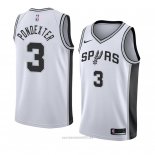 Camiseta San Antonio Spurs Quincy Pondexter #3 Association 2018 Blanco