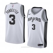 Camiseta San Antonio Spurs Quincy Pondexter #3 Association 2018 Blanco