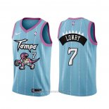 Camiseta Toronto Raptors Kyle Lowry #7 Ciudad 2020-21 Rosa Azul