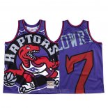 Camiseta Toronto Raptors Kyle Lowry #7 Mitchell & Ness Big Face Violeta