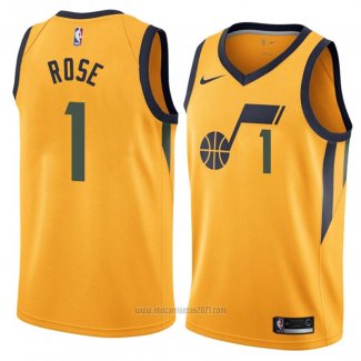 Camiseta Utah Jazz Derrick Rose #1 Statement 2018 Amarillo