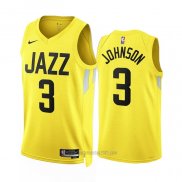 Camiseta Utah Jazz Stanley Johnson #3 Icon 2022-23 Amarillo