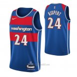 Camiseta Washington Wizards Corey Kispert #24 Ciudad 2021-22 Azul