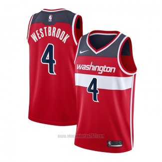 Camiseta Washington Wizards Russell Westbrook #4 Icon 2020-21 Rojo