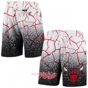 Pantalone Chicago Bulls Mitchell & Ness Just Don Blanco Negro