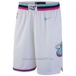 Pantalone Miami Heat Ciudad 2017-18 Blanco