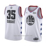 Camiseta All Star 2019 Golden State Warriors Kevin Durant #35 Blanco