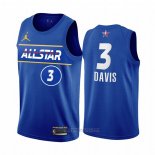 Camiseta All Star 2021 Los Angeles Lakers Anthony Davis #3 Azul