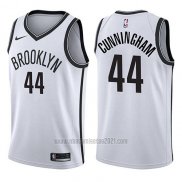 Camiseta Brooklyn Nets Dante Cunningham #44 Association 2017-18 Blanco