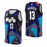 Camiseta Brooklyn Nets James Harden #13 Ciudad 2023-24 Negro