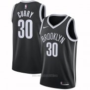 Camiseta Brooklyn Nets Seth Curry #30 Icon 2021-22 Negro