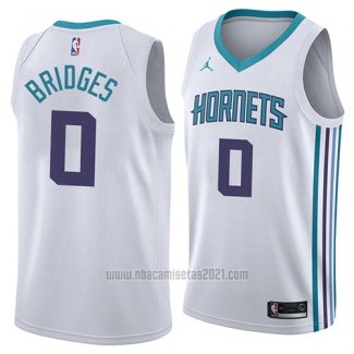 Camiseta Charlotte Hornets Miles Bridges #0 Association 2018 Blanco