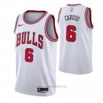 Camiseta Chicago Bulls Alex Caruso #6 Association 2021 Blanco