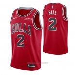 Camiseta Chicago Bulls Lonzo Ball #2 Icon 2021 Rojo
